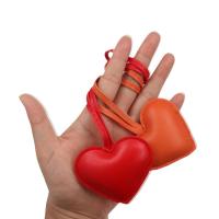 LLavero de corazón de cuero PU de moda, llavero de coche, colgador de cuero PU de amor, colgante de bolso de 14 colores a la moda para hombres - details 6
