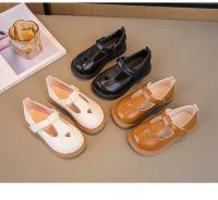 Zapatos de cuero de princesa para niñas, zapatos planos con correa en T, calados con corazón, bonitos y suaves, primavera y otoño, 2024 - details 1