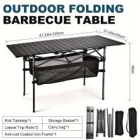 Mesa De Camping Plegable Para 1 Persona, Con Superficie De Aluminio Resistente, Ideal Para Camping, Playa, pícnic Y Mucho Más - details 2