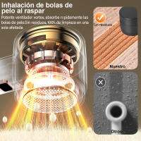 Removedor de pelusa para ropa, Afeitadora eléctrica de tela, eliminador de pellets de pelusa recargable M8 - details 4