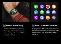 2025 nuevo Reloj inteligente GPS militar al aire libre pantalla de alta definición amoled de 1,43 pulgadas, linterna LED potente, llamada bluetooth, monitoreo de frecuencia cardíaca y presión arterial 100 + Reloj inteligente impermeable en modo deportivo - details 3