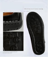 Sandalias romanas clásicas para hombre, zapatos de agua para interior y exterior de goma antideslizantes hechos a mano para playa, verano - details 13