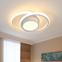 Goeco Lámpara de Techo LED Estilo Nórdico Iluminación Moderna 32W Plafón Redondo - details 5
