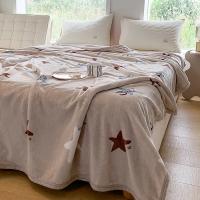 Manta de Lana de Estilo Geométrico en Blanco para Colchones y Sofá Reacciona con Impresión Gráfica Ideal para Cama Individual/Reina/Rey - details 36