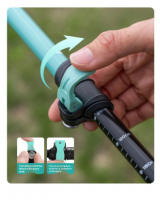 Bastones senderismo niños bastones trekking exterior aleación aluminio ultraligero telescópico escalada senderismo bastón - details 5