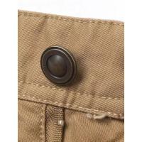 Pantalones de trabajo de algodón para hombre, grueso con múltiples bolsillos Pantalón Cargo, recto, informal, para exteriores, primavera y otoño - details 7