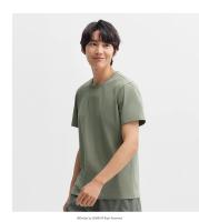 Camiseta Casual de Manga Corta Semir 2024 Algodón Puro Cuello Redondo Top de Moda para Hombres - details 12