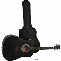 Guitarra acústica con bolsa, Color Negro - details 0