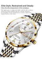 Reloj de Pulsera de Cuarzo de Marca Superior Automático Cierre Oculto de Botón Prensible - details 1