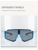 Gafas de Moda para Ciclismo Unisex a Prueba de Viento - Ligero, Ajuste Cómodo con Diseño Antideslizante, Gafas Deportivas Reflectantes Arcoíris para Hombres y Mujeres, Montura Duradera de PC y Lentes AC para Actividades al Aire Libre, Accesorios de - details 1