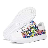 Nuevo diseño de fiesta de moda, zapatos de tenis dorados para mujer, zapatillas blancas planas grandes 48 gruesas, precio bajo, adolescente americano - details 1