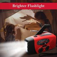Radio Meteorológica Portátil Multifunción AM/FM/NOAA Radio de Emergencia de Manivela con Carga Solar y Linterna LED - details 3