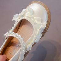 Zapatos de cuero para niñas, calzado de moda de estilo coreano, suela suave, antideslizante, planos elegantes y versátiles, novedad de otoño, 2024 - details 7