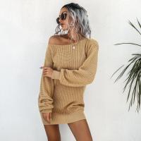 Vestido de ganchillo para mujer, corte holgado, un hombro, moda Otoño-Invierno 2025 - details 9