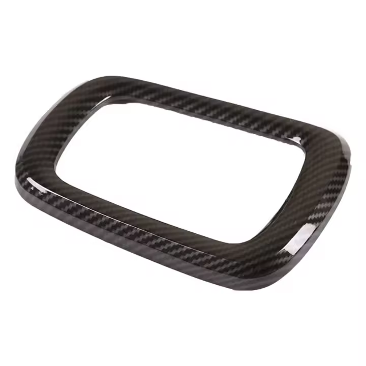 Cubierta de Panel de engranajes de coche, pegatinas protectoras para Toyota Hilux 2015 2016 2017 2018 2019 2020 2021, fibra de carbono ABS - 1