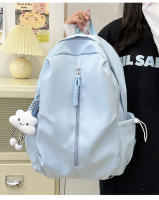 Mochila de viaje de gran capacidad, novedad de 2025, mochila escolar sencilla de Color sólido para estudiantes, Mochila deportiva, bolsa para ordenador - details 8
