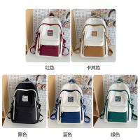 Mochila de gran capacidad femenina-japonesa color de contraste marca de moda mochila para estudiantes universitarios bolsa de viaje de ocio nueva bolsa para computadora - details 3