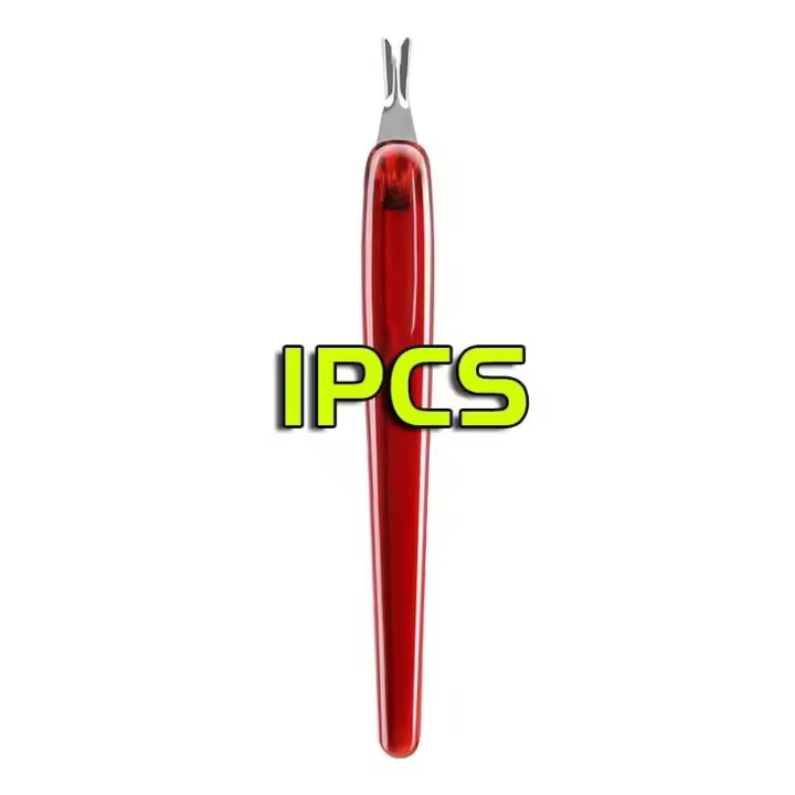 Juego de Tusos V para Uñas Pusher en Forma de V, Cortador de Cutículas, Herramientas de Manicura y Pedicura, 10 Piezas - 1