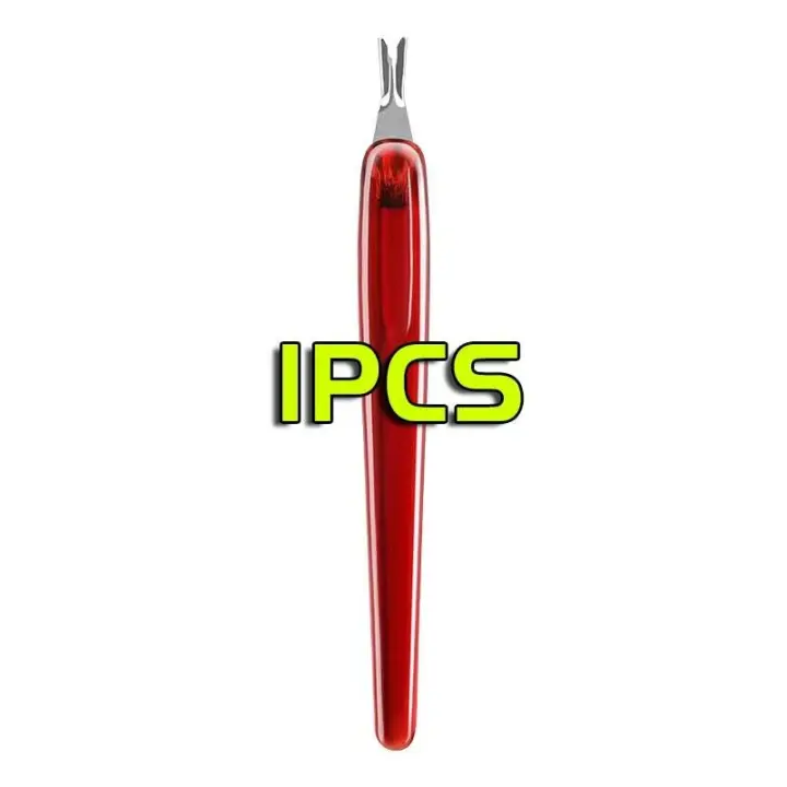Juego de Tusos V para Uñas Pusher en Forma de V, Cortador de Cutículas, Herramientas de Manicura y Pedicura, 10 Piezas - 1