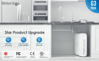Sistema de ósmosis inversa Waterdrop, flujo rápido de 800 GPD, certificado NSF/ANSI 58, pureza 3:1 para drenaje, sistema de filtración de agua sin tanque debajo del fregadero, reducción de TDS - details 1