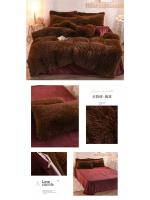 Conjunto de Cama de Terciopelo de Mink de Lujo para Otoño-Invierno Funda de Edredón de Reina, Sábanas, Almohadas Rosa de Alta Calidad - details 23