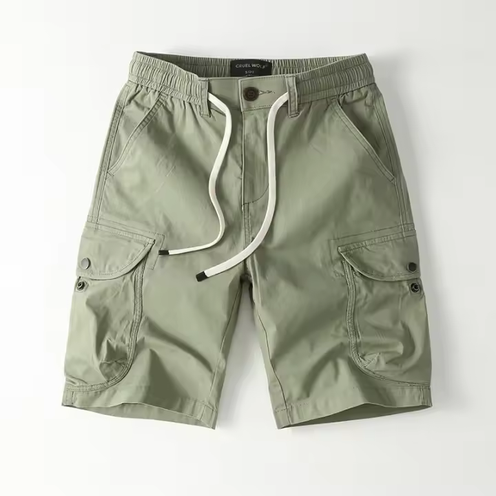 Mono multibolsillos con cordones, pantalón midi de corte ajustado - 1