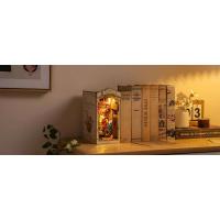 Robotime Rolife Floral Corner Nook 3D juguetes de madera hogar estante de libros decoración DIY casa en miniatura regalos para la familia - details 6