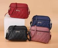 Nuevo Señoras Simple Hombro Bolso Bordado Corazón Crossbody Señoras Cuero Negro Bolso Pequeño Mensajero - details 0