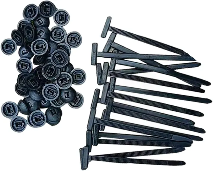 Tirantes de Nylon Resistentes a Alta Resistencia Autobloqueantes, Reutilizables, 10-100pcs para Industrial, Hogar, Automóviles - 1
