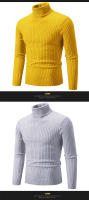 Suéter informal para hombre y mujer, jersey de cuello alto, ajustado, tejido, cómodo, Primavera - details 15