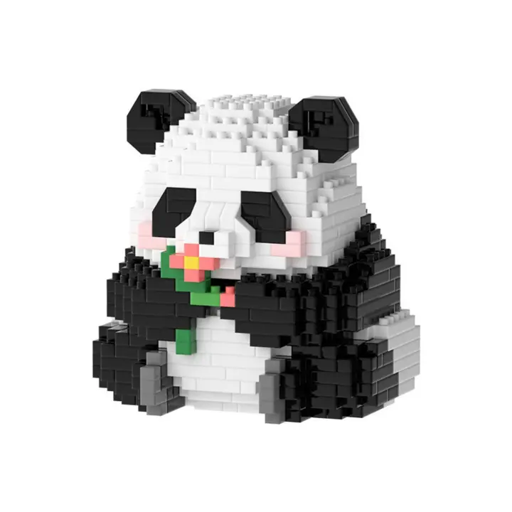 Bloques de construcción de animales para niños, MINI Panda de estilo chino, creativo, juguetes educativos para niños - 1