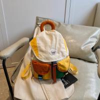 Bolsas para padres e hijos de 2 tamaños a juego de colores, mochila escolar con cordón multibolsillo de estilo coreano, mochila de nailon de gran capacidad para niños - details 12