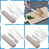 Juego de Herramientas de acero inoxidable para mariscos, utensilios profesionales de langosta, cangrejo, Cracker, con caja, 3/6 piezas - details 7