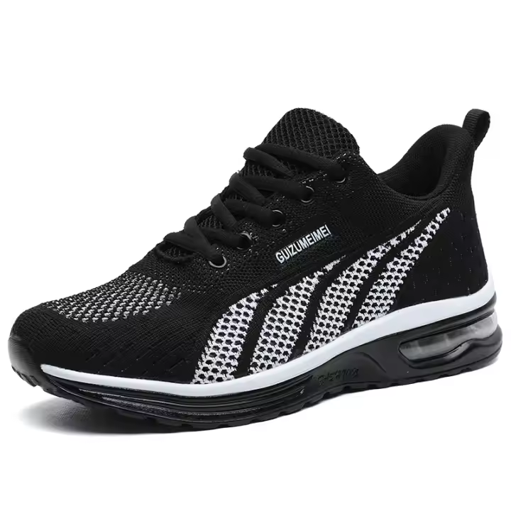 Zapatillas de deporte para mujer, zapatos para correr de fondo suave con cojín de aire, zapatos de tenis transpirables de malla para exteriores - 1