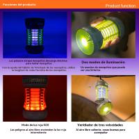 Lampara mata mosquitos impermeable Portátil multifunción LED al aire libre carpa faroles de camping recargable - details 0