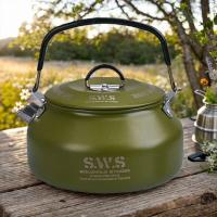 Tetera de 0,8 litros, olla ultra de acero inoxidable 304, VIES para exteriores y cafetera ligera para acampar - details 2