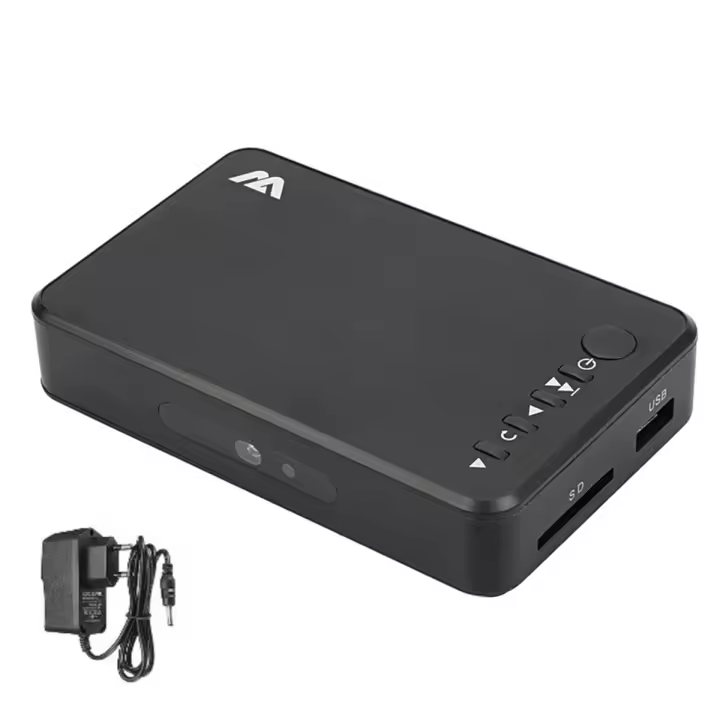 Reproductor Multimedia de vídeo HD 1080P H.264, salida AV/VGA, USB, HDD, para radiodifusión/publicidad, enchufe de la UE - 1