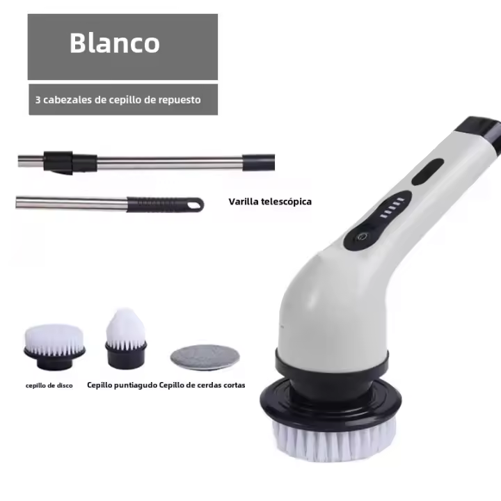 Cepillo de Limpieza Eléctrico Multifuncional 9-en-1 Portátil Ideal para Casa, Cocina, Baño - 1