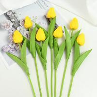 Ramo de Tulipanes Artificiales 35 cm, 10/5Pcs PE espuma Falsas Flores para Bodas, Ceremonias, Decoración del Hogar y Jardín - details 4