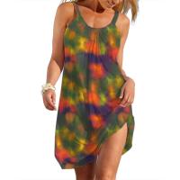 Vestido de Pantalla A-e para Mujer Ropa Casual de Tie Dye Uso Diario Suave y Cobijoso - details 1