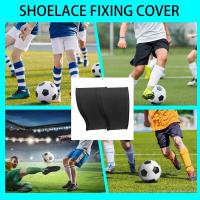 Bandas de encaje de fútbol de silicona, cubierta fija para entrenamiento de fútbol, ​​cubierta de encaje, diseño de alto agarre, cubiertas elásticas para cordones - details 4