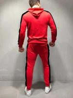 Traje informal para hombre, traje para correr para deportes al aire libre, sudadera con capucha y pantalones de chándal, moda 2025 - details 12