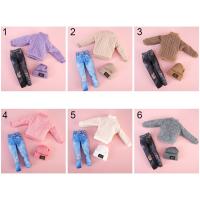 Juego de accesorios de muñeca de juguete para niños, Ropa para Niñas, pantalones, ropa informal, sombreros, suéteres, 29 ~ 32cm, accesorios de ropa para muñecas, 1 Juego - details 0