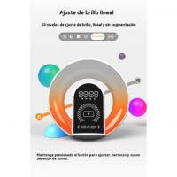Altavoz Bluetooth Fantasía Dazzle Color Luz Ambiental Decoración de Escritorio Cargador Inalámbrico Portátil - details 8