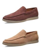 Zapatos de conducción informales transpirables de corte bajo de cuero, zapatos de vestir redondos - details 9