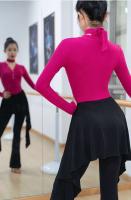 Trajes modernos para mujer, tops de baile social personalizados y cómodos para bajar de peso, trajes de práctica de tango Chacha Samba - details 12