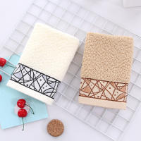 Toalla cuadrada de jacquard de algodón puro, toalla cuadrada de regalo de arte, toalla facial absorbente suave - details 1