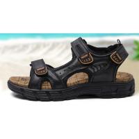 Sandalias cómodas de verano para hombre, zapatos suaves para playa y exterior, transpirables, informales de cuero - details 6