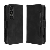 Teléfono Flip para Sony Xperia 1 Vii, Cartera con Múltiples Ranuras para Tarjetas, Funda Magnética de Cuero PU - details 5