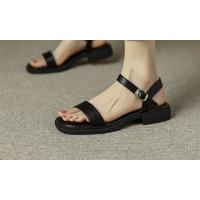 Sandalias de Mujer 2025 Estilo Sofisticado Transpirable con Tacón Bajo Piel Ecológica Certificada - details 9